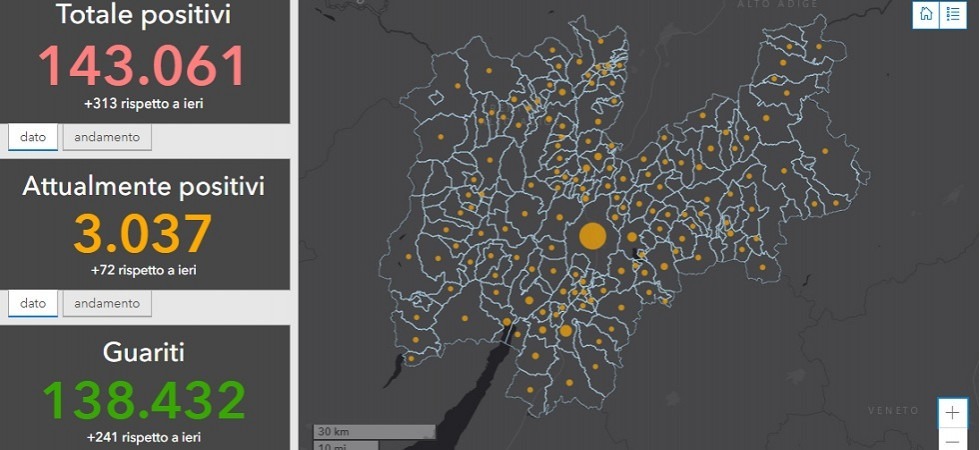 Sono 19 i Comuni Covid-free in Trentino mentre sono stati trovati 9 nuovi positivi Riva del Garda, Mezzocorona e Vigolana